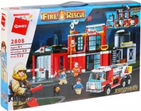 Photos - Construction Toy Qman Fire Station 2808 