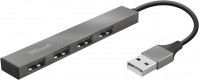 Card Reader / USB Hub Trust Halyx Aluminium 4-Port Mini 