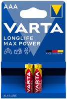 Photos - Battery Varta  LongLife Max Power 2xAAA