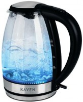 Photos - Electric Kettle RAVEN EC 017 2150 W 1.7 L  stainless steel