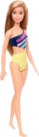 Photos - Doll Barbie Blonde Wearing Swimsuit GHW41 