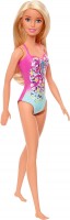 Photos - Doll Barbie Blonde Wearing Swimsuit GHW37 