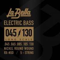 Photos - Strings La Bella RX Nickel Plated 5-String Bass 45-130 