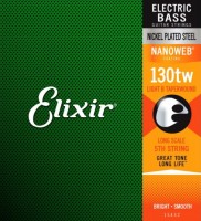 Strings Elixir Electric Bass Nanoweb Nickel Plated Steel Single 130tw 