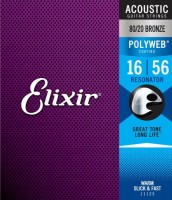 Strings Elixir Acoustic 80/20 Bronze PW Resonator 16-56 