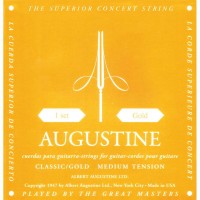 Photos - Strings Augustine Classic/Gold Label Classical Guitar Strings Medium Tension 