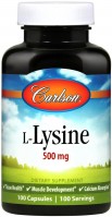 Amino Acid Carlson Labs L-Lysine 500 mg 100 cap 