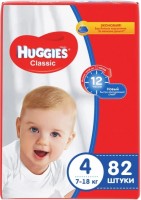 Photos - Nappies Huggies Classic 4 / 82 pcs 