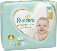 Photos - Nappies Pampers Premium Care 4 / 34 pcs 