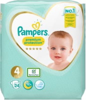 Photos - Nappies Pampers Premium Protection 4 / 24 pcs 