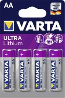 Photos - Battery Varta Ultra Lithium  4xAA