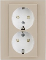 Photos - Socket ABB Levit 2CHH223457C6018 beige