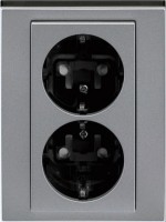 Photos - Socket ABB Levit 2CHH223457C6069 silver