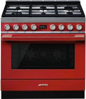 Photos - Cooker Smeg CPF9GPR red