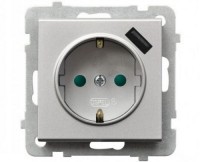 Photos - Socket Ospel GP-1RSPUSB/m/38 silver