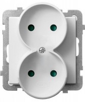 Photos - Socket Ospel GP-2RRP/m/00 white