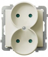 Photos - Socket Ospel GP-2RRP/m/27 beige