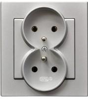 Photos - Socket Ospel GP-2RZ/38 silver