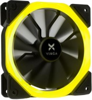 Photos - Computer Cooling Vinga LED fan-01 yellow 