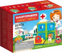 Photos - Construction Toy Magformers Town Set Hospital 717006 