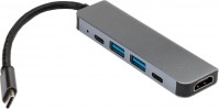 Photos - Card Reader / USB Hub Vinga VCPHTC5AL 