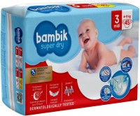 Photos - Nappies Bambik Super Dry Diapers 3 / 45 pcs 