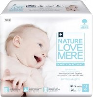 Photos - Nappies Nature Love Mere Magic Slim Fit Diapers NB-S / 26 pcs 