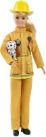 Photos - Doll Barbie Firefighter Blonde GTN83 