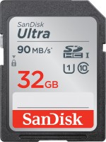 Photos - Memory Card SanDisk Ultra SDHC UHS-I 90MB/s Class 10 32 GB
