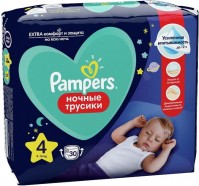 Photos - Nappies Pampers Night Pants 4 / 30 pcs 