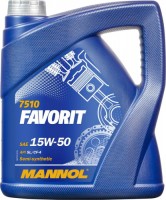 Photos - Engine Oil Mannol Favorite 15W-50 4 L