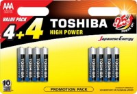 Photos - Battery Toshiba High Power  8xAAA