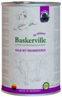 Photos - Dog Food Baskerville Dog Can with Kalb Mit Brombeeren 