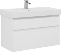 Photos - Washbasin cabinet AQUANET Nova Lite 100/3 