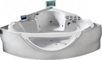 Photos - Bathtub Gemy 9025 155x155 cm hydromassage display and air massage