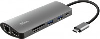 Photos - Card Reader / USB Hub Trust Dalyx 7-in-1 USB-C Multiport Adapter 