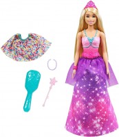 Photos - Doll Barbie Dreamtopia 2 in 1 Princess to Mermaid Fashion Transformation GTF92 