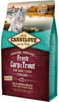 Photos - Cat Food Carnilove Adult Sterilised with Fresh Carp/Trout  400 g