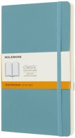 Photos - Notebook Moleskine Ruled Notebook Large Soft Ocean Blue 