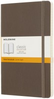 Photos - Notebook Moleskine Ruled Notebook Large Soft Brown 