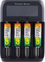 Photos - Battery Charger GP MHSPBA-2CR4 + 4xAA 2700 mAh + Adapter 