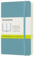 Photos - Notebook Moleskine Plain Notebook Pocket Soft Ocean Blue 