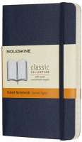 Notebook Moleskine Ruled Notebook Pocket Soft Sapphire 