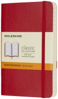 Photos - Notebook Moleskine Ruled Notebook Pocket Soft Red 