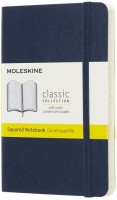 Photos - Notebook Moleskine Squared Notebook Pocket Soft Sapphire 