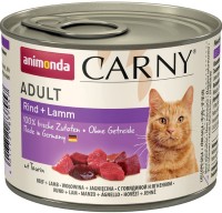 Photos - Cat Food Animonda Adult Carny Beef/Lamb  0.2 kg 12 pcs