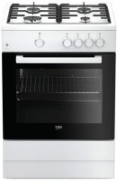 Photos - Cooker Beko FSG 62000 DWL white