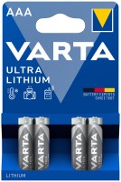 Photos - Battery Varta Ultra Lithium  4xAAA