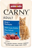 Photos - Cat Food Animonda Adult Carny Beef/Quinea Fowl  12 pcs