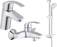 Photos - Bath Tap Set Grohe Eurosmart 123238S 